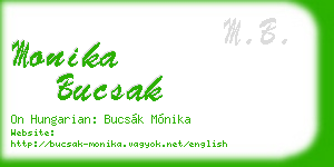 monika bucsak business card
