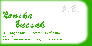 monika bucsak business card